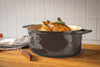 Saveur Selects Série Voyage - Casserole Ovale - 30cm - Avec Couvercle Léger Double Paroi - Casserole En Fonte - Gris - Adapté À L'Induction - Sans PFAS - Garantie À Vie